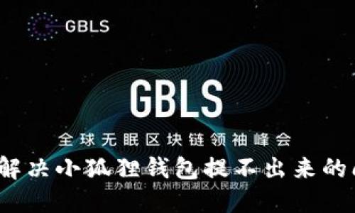 如何解决小狐狸钱包提不出来的问题？