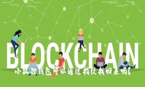 小狐狸钱包可以通过指纹找回来吗？